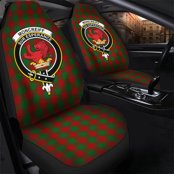 Moncrieff (Moncreiffe) Tartan Car Seat Cover with Family Crest