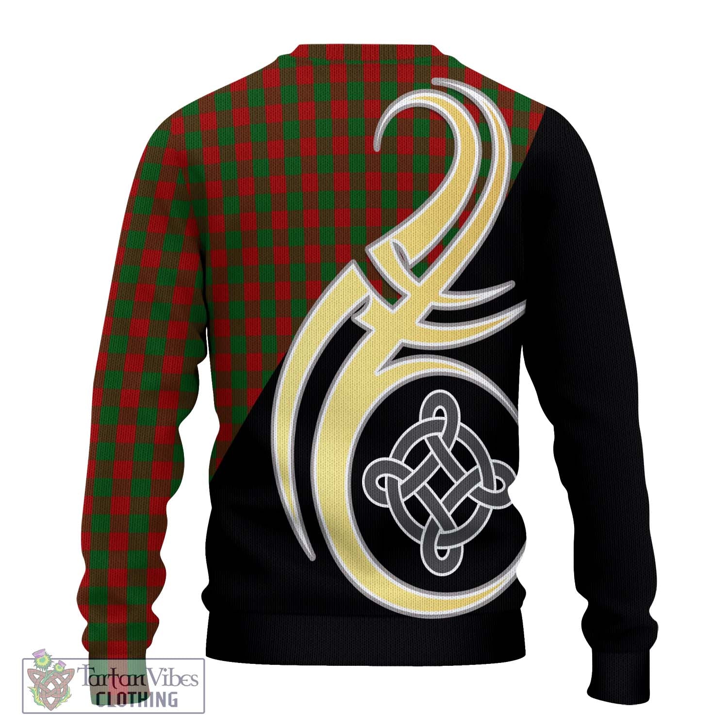 Moncrieff (Moncreiffe) Tartan Ugly Sweater with Family Crest and Celtic Symbol Style - Tartan Vibes Clothing