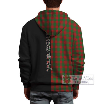 Moncrieff (Moncreiffe) Tartan Hoodie with Family Crest and Half Of Me Style - Tartan Vibes Clothing