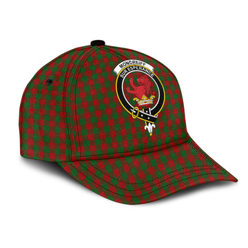 Moncrieff Tartan Classic Cap with Family Crest