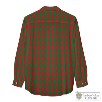 Moncrieff (Moncreiffe) Tartan Women's Casual Shirt with Family Crest - Tartan Vibes Clothing