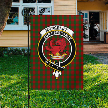 Moncrieff Tartan Flag with Family Crest