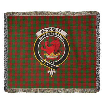 Moncrieff Tartan Woven Blanket with Family Crest