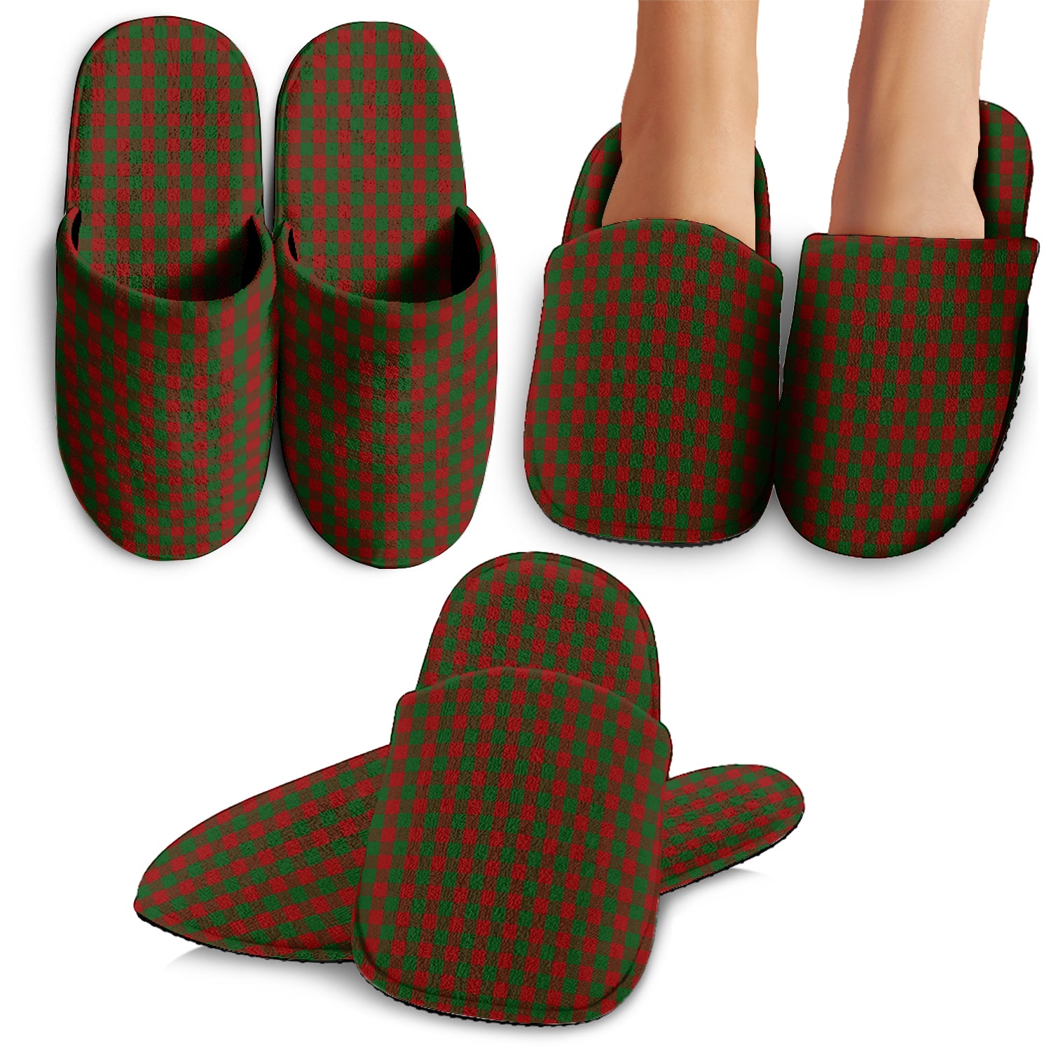Moncrieff (Moncreiffe) Tartan Home Slippers - Tartan Vibes Clothing