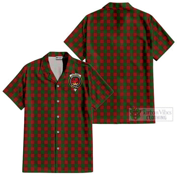 Moncrieff (Moncreiffe) Tartan Cotton Hawaiian Shirt with Family Crest - Tartan Vibes Clothing