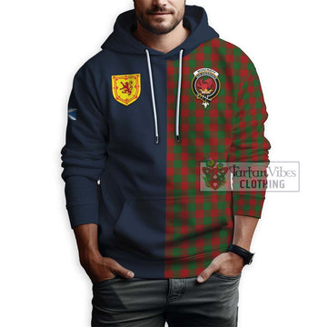 Moncrieff (Moncreiffe) Tartan Hoodie Alba with Scottish Lion Royal Arm Half Style - Tartan Vibes Clothing