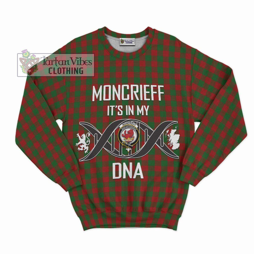 Moncrieff (Moncreiffe) Tartan Sweatshirt with Family Crest DNA In Me Style - Tartan Vibes Clothing