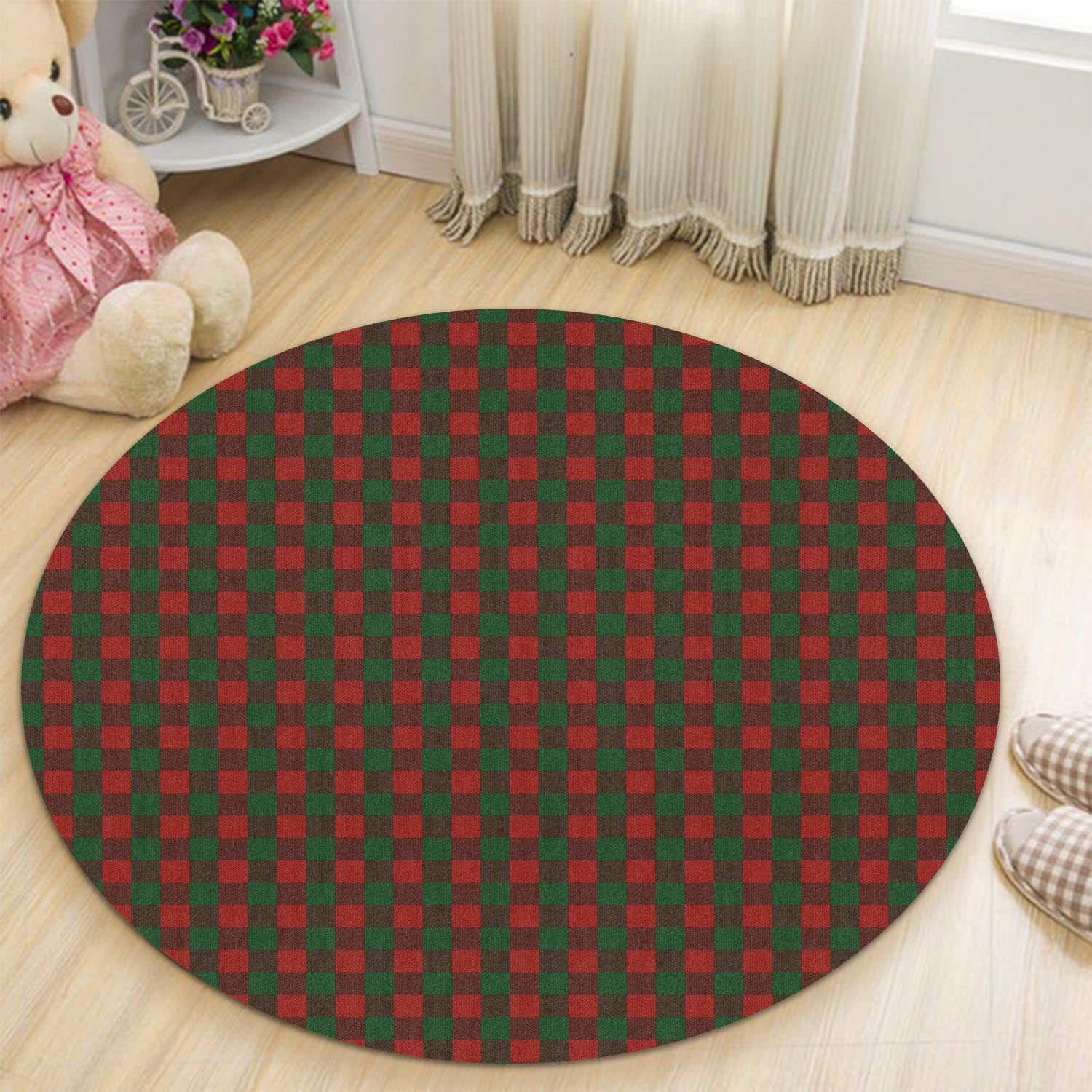 Moncrieff (Moncreiffe) Tartan Round Rug - Tartan Vibes Clothing