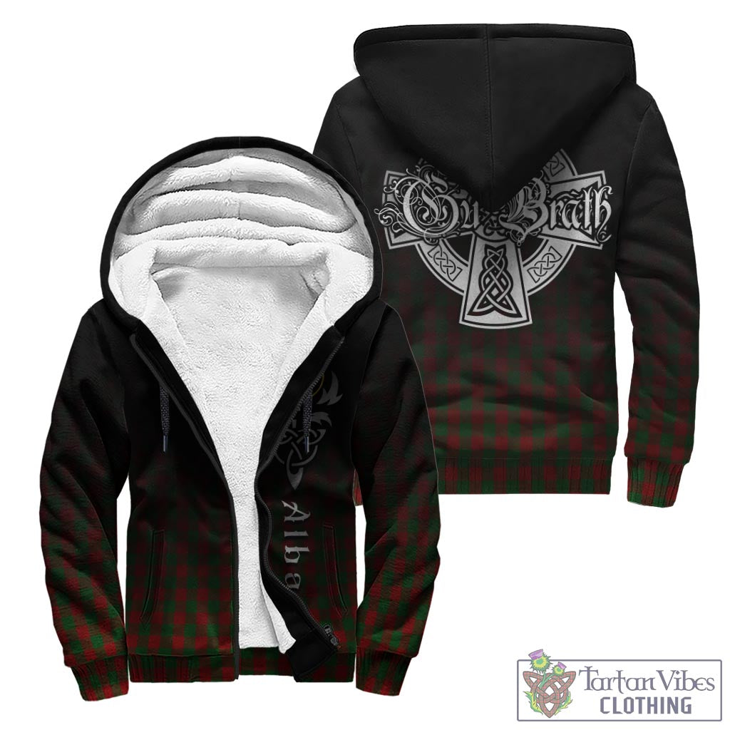 Moncrieff (Moncreiffe) Tartan Sherpa Hoodie Featuring Alba Gu Brath Family Crest Celtic Inspired - Tartan Vibes Clothing