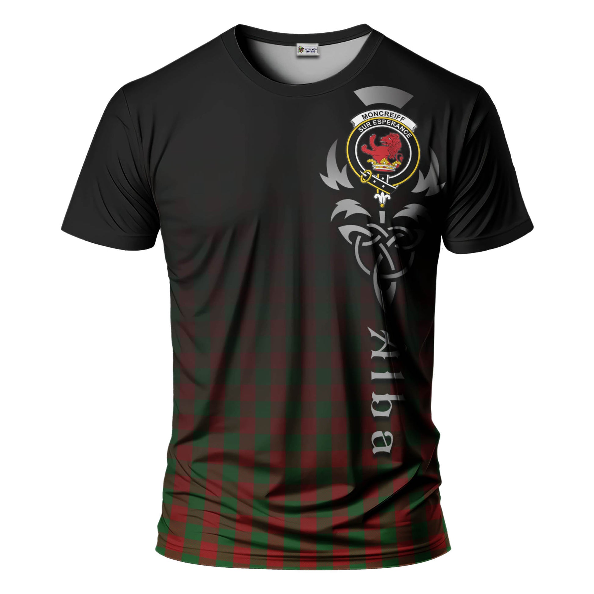 Moncrieff (Moncreiffe) Tartan T-Shirt Featuring Alba Gu Brath Family Crest Celtic Inspired - Tartan Vibes Clothing