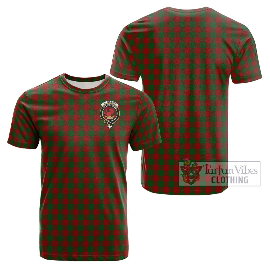 Moncrieff (Moncreiffe) Tartan Cotton T-Shirt with Family Crest Kid's Shirt - Tartanvibesclothing Shop
