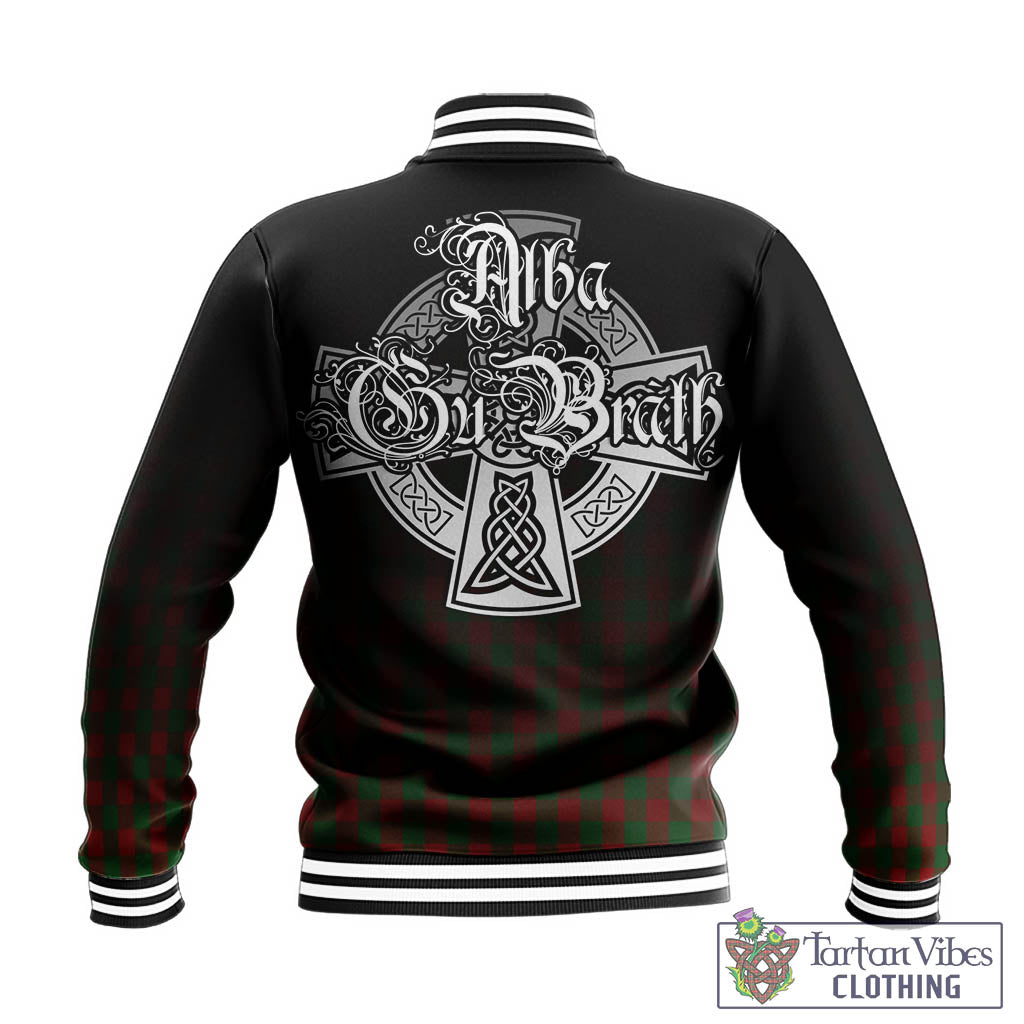 Moncrieff (Moncreiffe) Tartan Baseball Jacket Featuring Alba Gu Brath Family Crest Celtic Inspired - Tartan Vibes Clothing