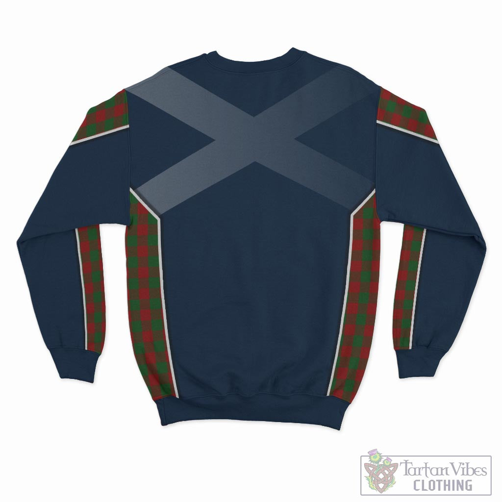 Moncrieff (Moncreiffe) Tartan Sweatshirt with Family Crest and Scottish Thistle Vibes Sport Style - Tartan Vibes Clothing
