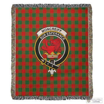 Moncrieff Modern Tartan Woven Blanket with Family Crest
