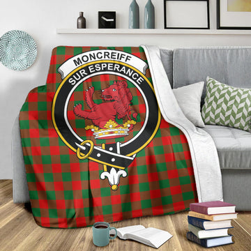 Moncrieff Modern Tartan Blanket with Family Crest