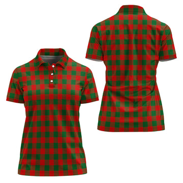 Moncrieff Modern Tartan Polo Shirt For Women