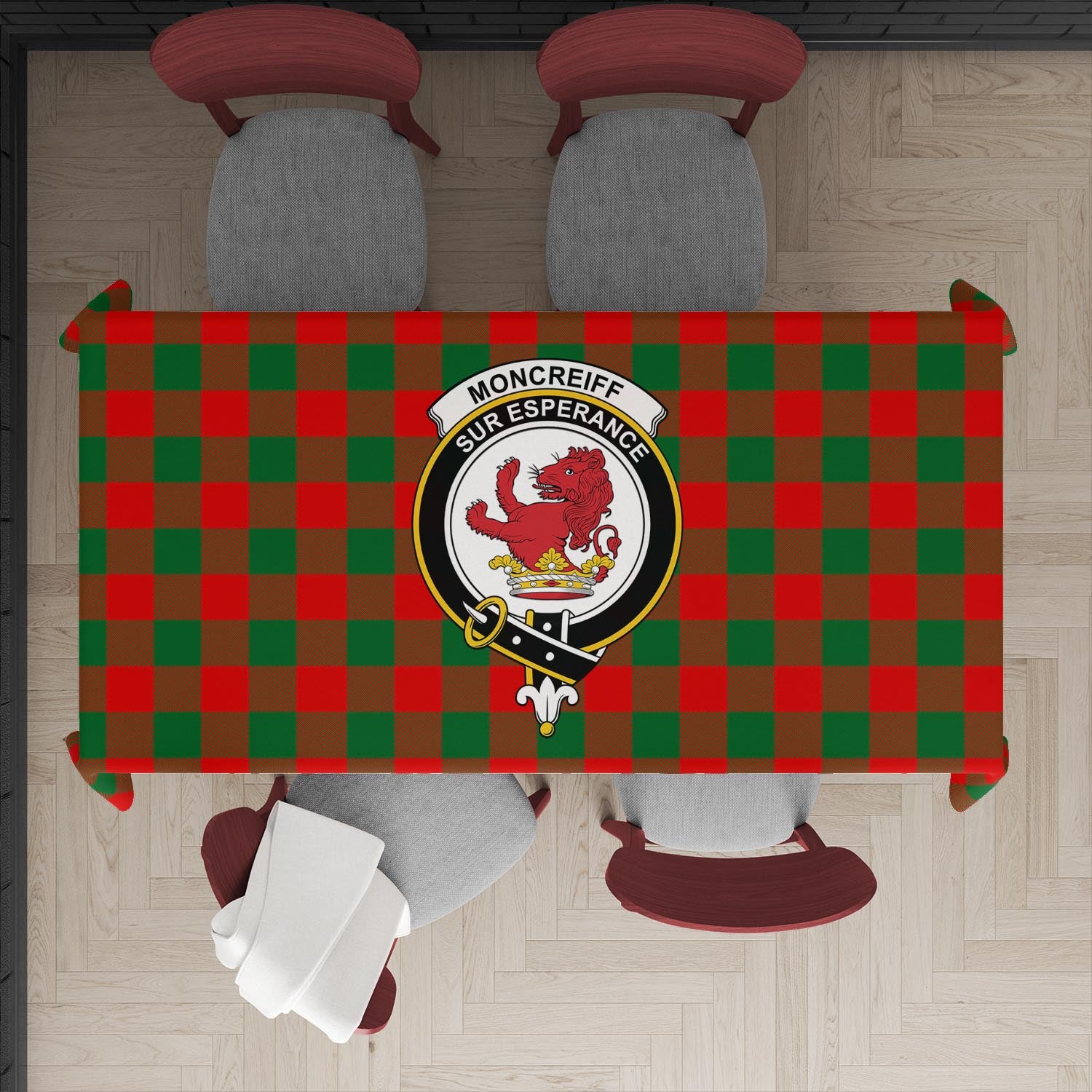 moncrieff-modern-tatan-tablecloth-with-family-crest