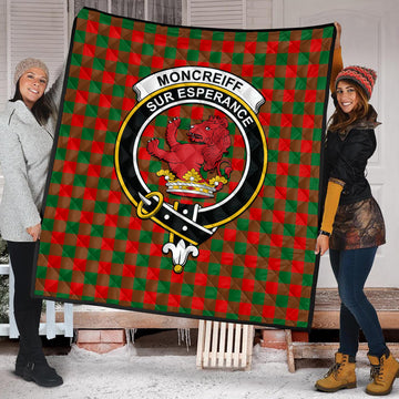 Moncrieff Modern Tartan Quilt with Family Crest