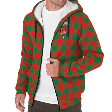 Moncrieff Modern Tartan Sherpa Hoodie with Family Crest