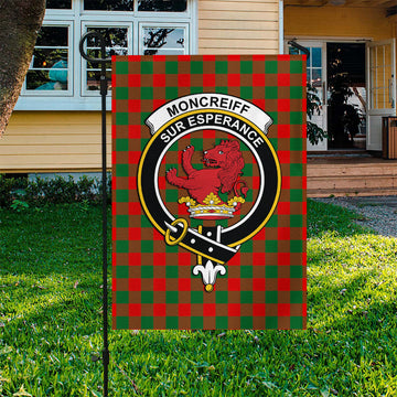 Moncrieff Modern Tartan Flag with Family Crest