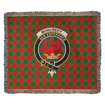 Moncrieff Modern Tartan Woven Blanket with Family Crest