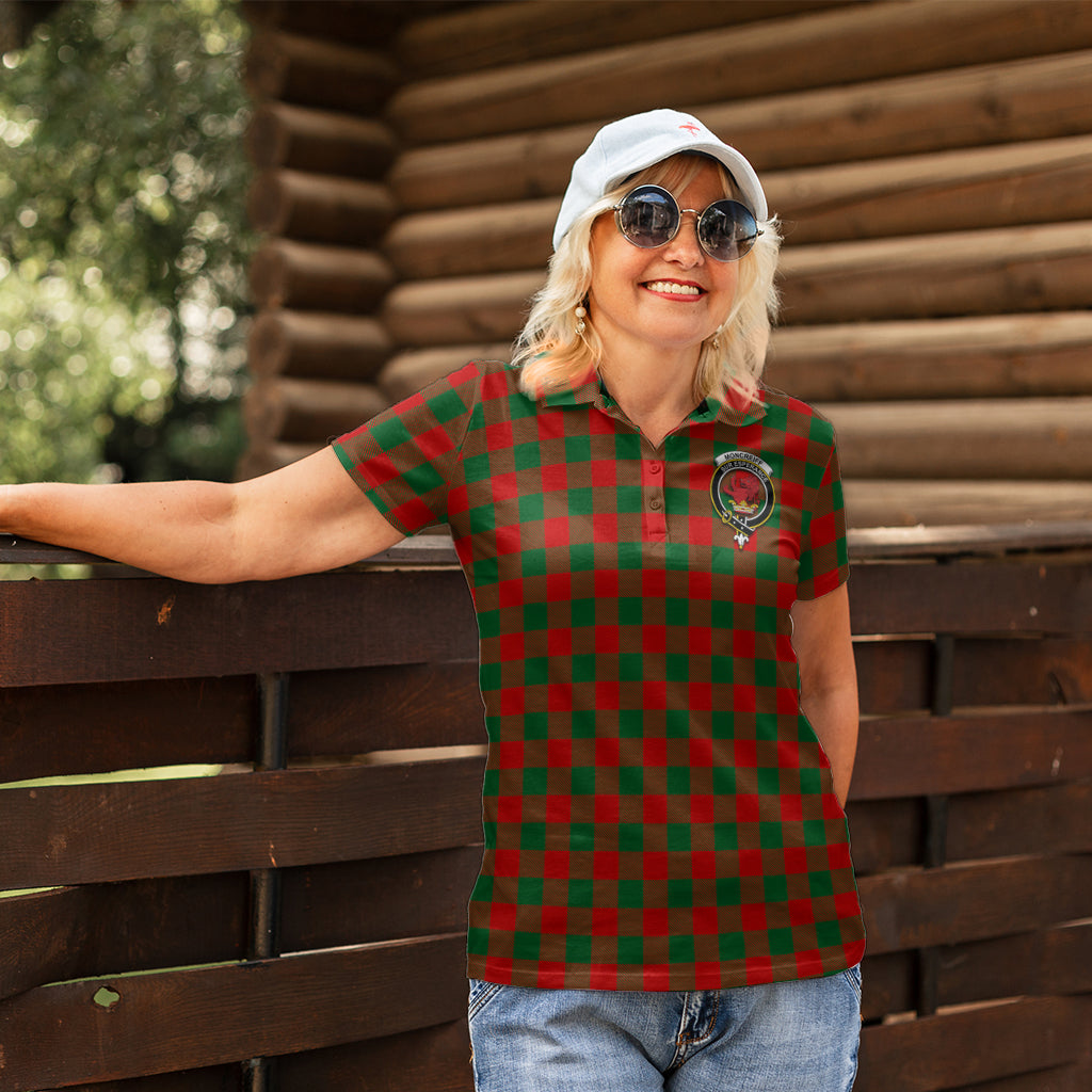 moncrieff-modern-tartan-polo-shirt-with-family-crest-for-women