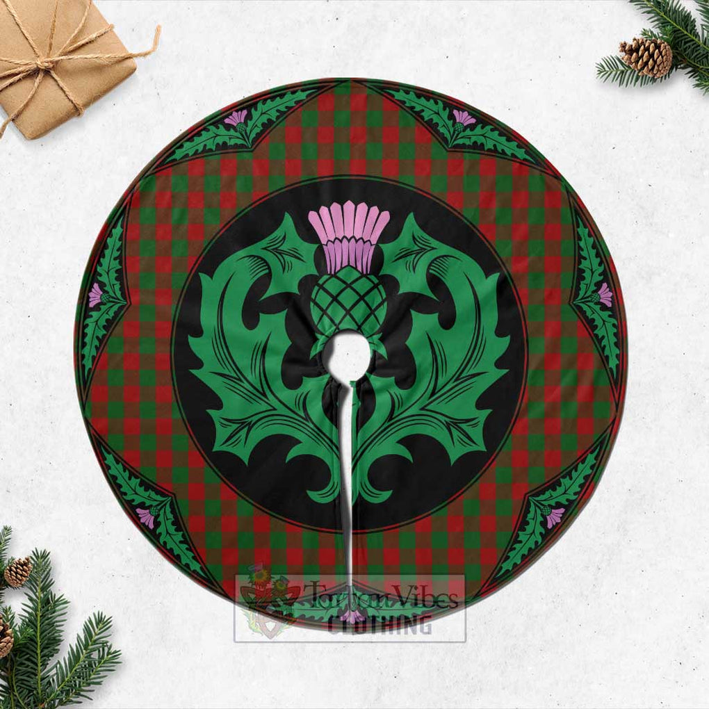 Moncrieff (Moncreiffe) Tartan Christmas Tree Skirt Scottish Thistle Style Casual Tree Skirts - Tartan Vibes Clothing