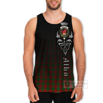 Moncrieff (Moncreiffe) Tartan Men's Tank Top Featuring Alba Gu Brath Family Crest Celtic Inspired Men - Tartan Vibes Clothing