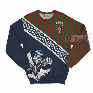 Moncrieff (Moncreiffe) Tartan Sweatshirt Featuring Thistle and Scotland Map Unisex - Tartan Vibes Clothing