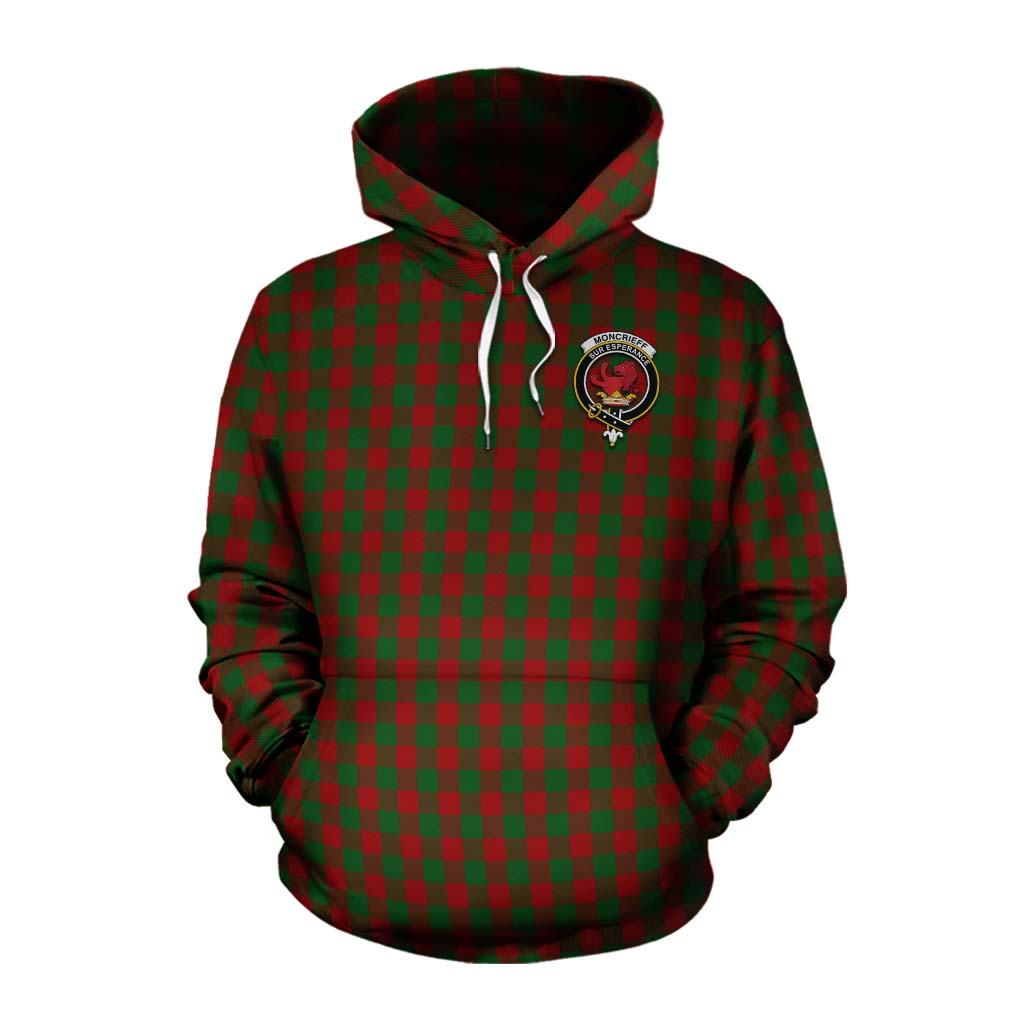 Moncrieff (Moncreiffe) Tartan Cotton Hoodie with Family Crest Celtic Skull Style Pullover Hoodie XS - Tartan Vibes Clothing