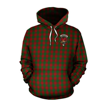 Moncrieff (Moncreiffe) Tartan Cotton Hoodie with Family Crest Celtic Skull Style Pullover Hoodie XS - Tartan Vibes Clothing