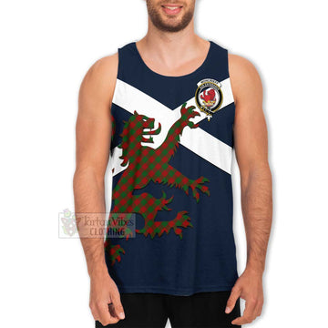 Moncrieff (Moncreiffe) Tartan Lion Rampant Men's Tank Top Proudly Display Your Heritage with Alba Gu Brath and Clan Name Men - Tartan Vibes Clothing