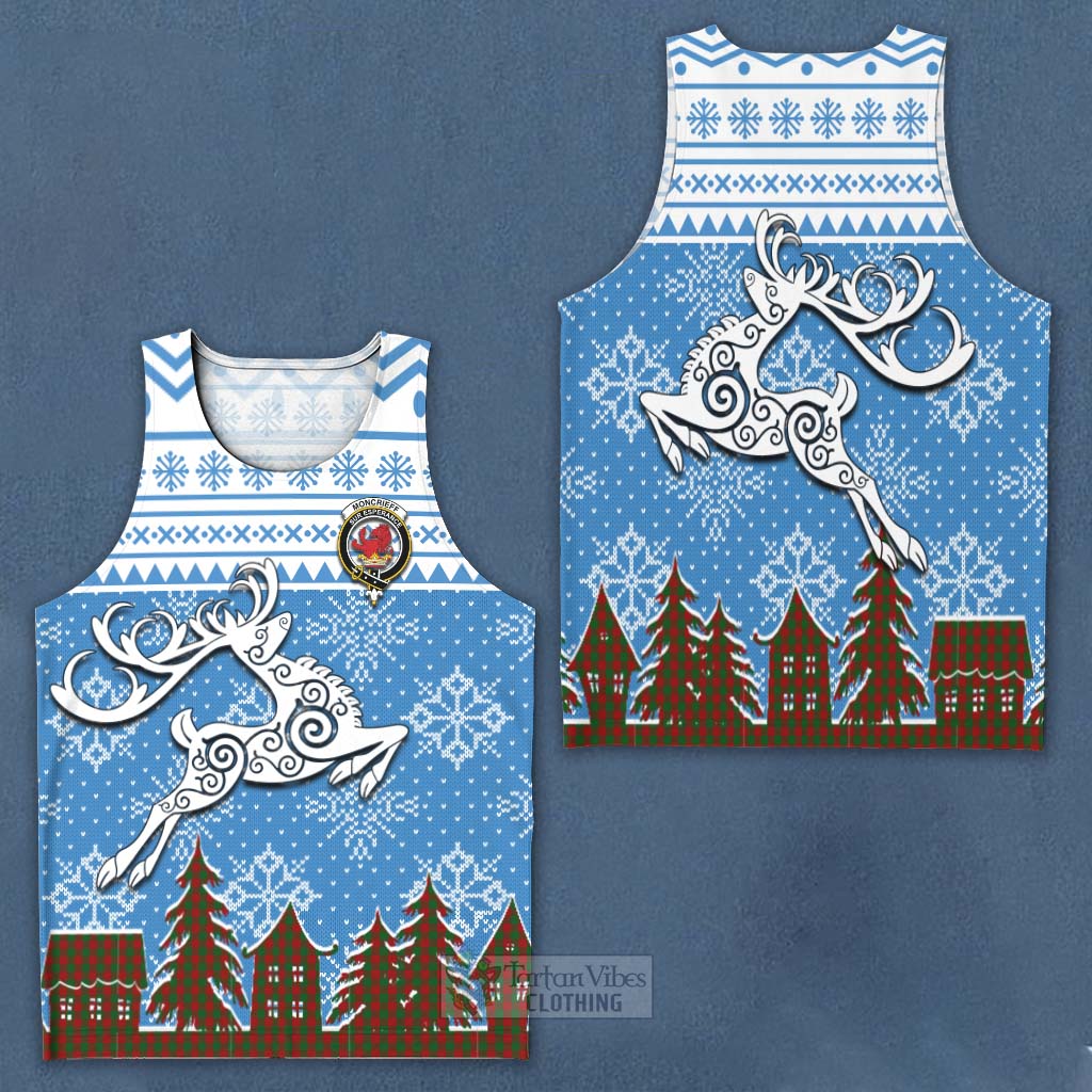 Moncrieff (Moncreiffe) Clan Christmas Men's Tank Top Celtic Reindeer Style Men - Tartan Vibes Clothing