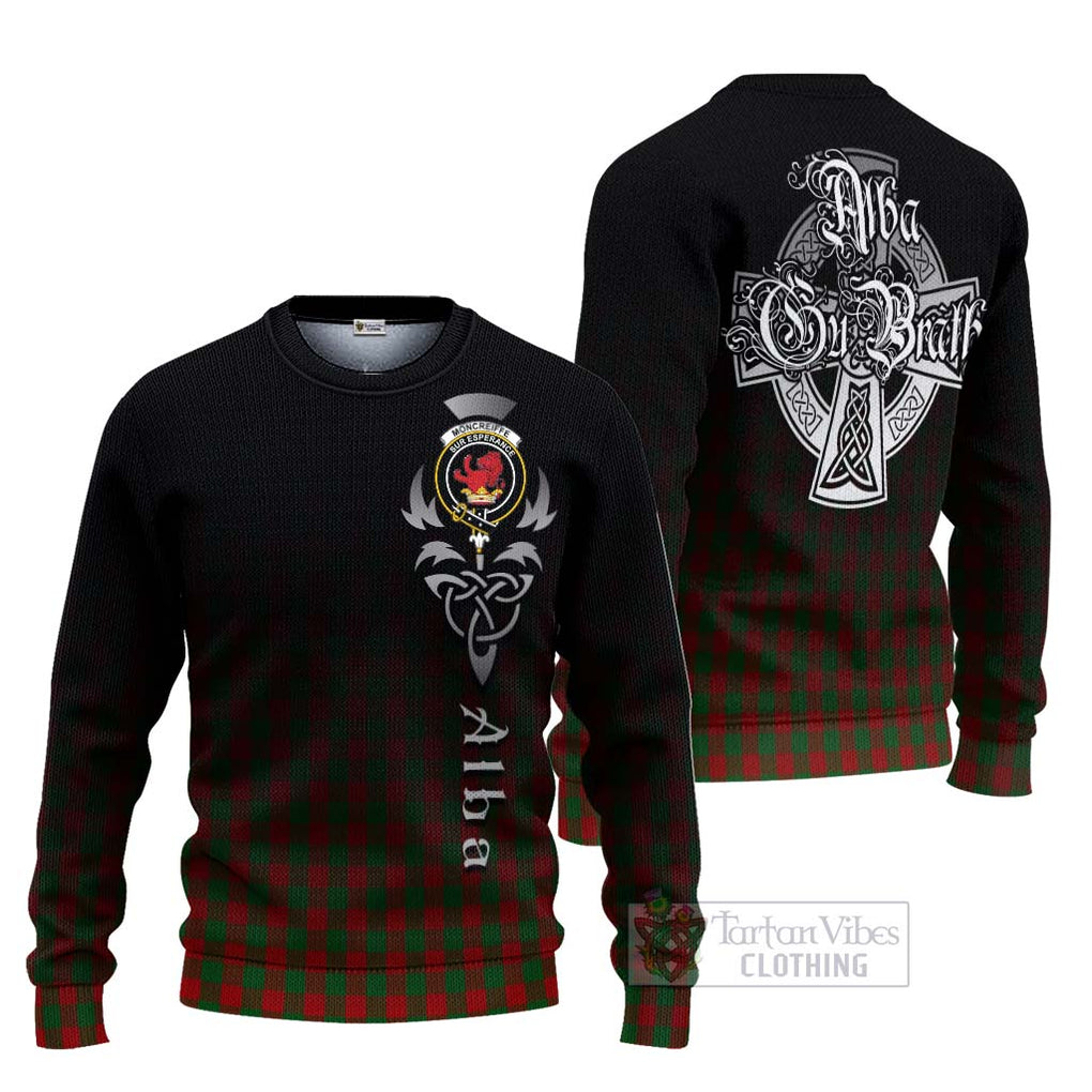 Moncrieff (Moncreiffe) Tartan Ugly Sweater Featuring Alba Gu Brath Family Crest Celtic Inspired Unisex - Tartan Vibes Clothing