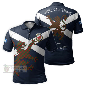 Moncrieff (Moncreiffe) Tartan Lion Rampant Polo Shirt Proudly Display Your Heritage with Alba Gu Brath and Clan Name Kid - Tartan Vibes Clothing