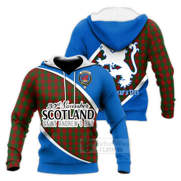 Moncrieff (Moncreiffe) Family Crest Tartan Knitted Hoodie Celebrate Saint Andrew's Day in Style Unisex Knitted Pullover Hoodie - Tartan Vibes Clothing