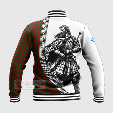 Moncrieff (Moncreiffe) Tartan Clan Crest Baseball Jacket with Highlander Warrior Celtic Style - Tartan Vibes Clothing