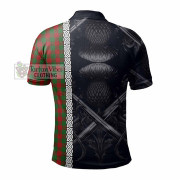Moncrieff (Moncreiffe) Tartan Polo Shirt with Family Crest Cross Sword Thistle Celtic Vibes - Tartan Vibes Clothing