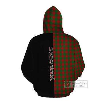 Moncrieff (Moncreiffe) Tartan Cotton Hoodie with Family Crest and Half Of Me Style Pullover Hoodie - Tartan Vibes Clothing