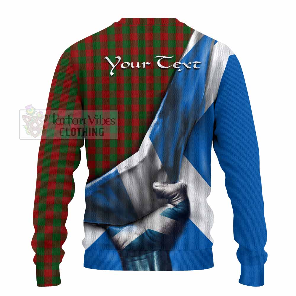 Moncrieff (Moncreiffe) Tartan Knitted Sweater with Family Crest Scotland Patriotic Style - Tartan Vibes Clothing
