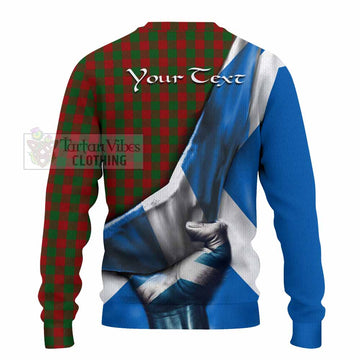 Moncrieff (Moncreiffe) Tartan Knitted Sweater with Family Crest Scotland Patriotic Style - Tartan Vibes Clothing