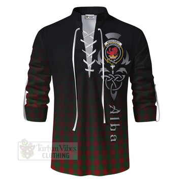 Moncrieff (Moncreiffe) Tartan Ghillie Kilt Shirt Featuring Alba Gu Brath Family Crest Celtic Inspired - Tartan Vibes Clothing