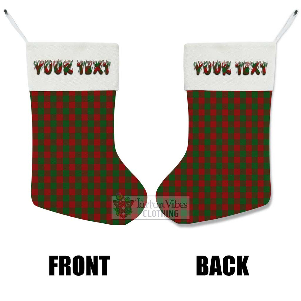 Moncrieff (Moncreiffe) Tartan Christmas Stocking with Personalized Text - Tartan Vibes Clothing