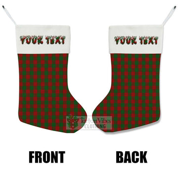 Moncrieff (Moncreiffe) Tartan Christmas Stocking with Personalized Text - Tartan Vibes Clothing