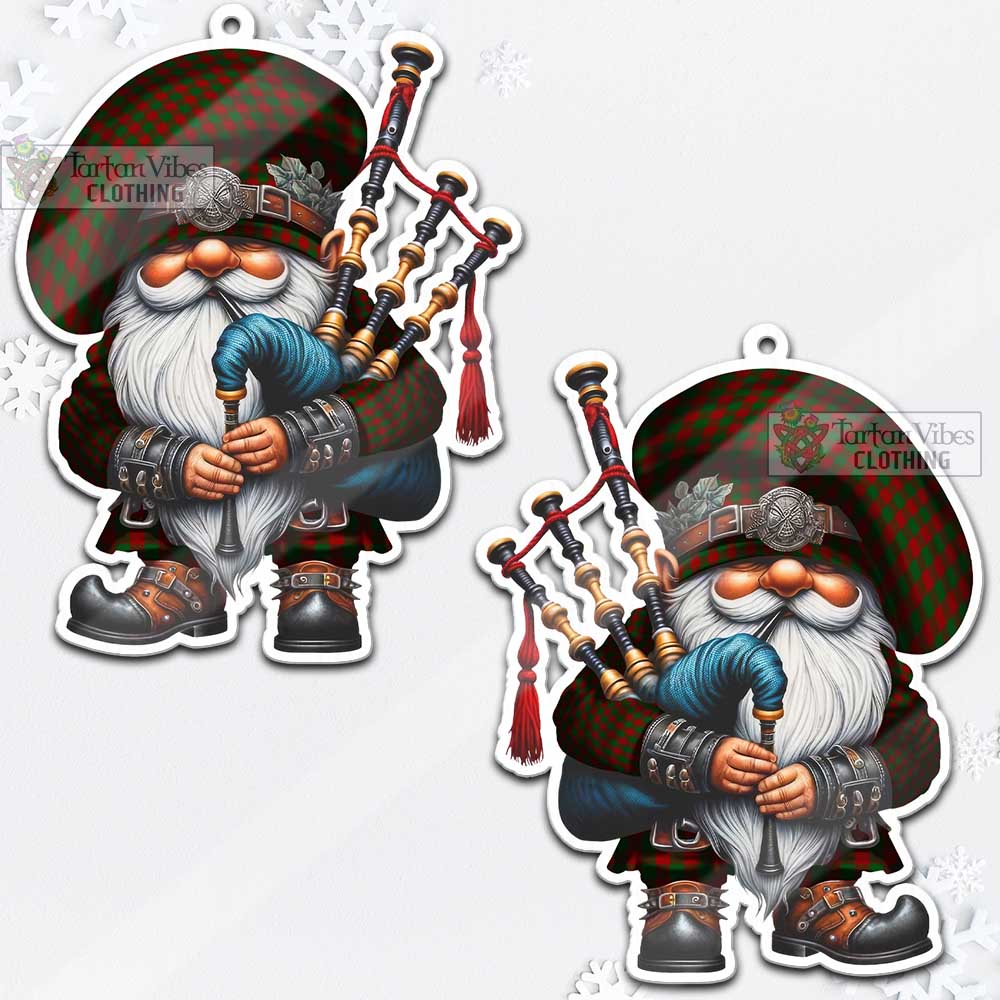 Moncrieff (Moncreiffe) Tartan Bagpiper Gnome Christmas Ornament - Tartan Vibes Clothing