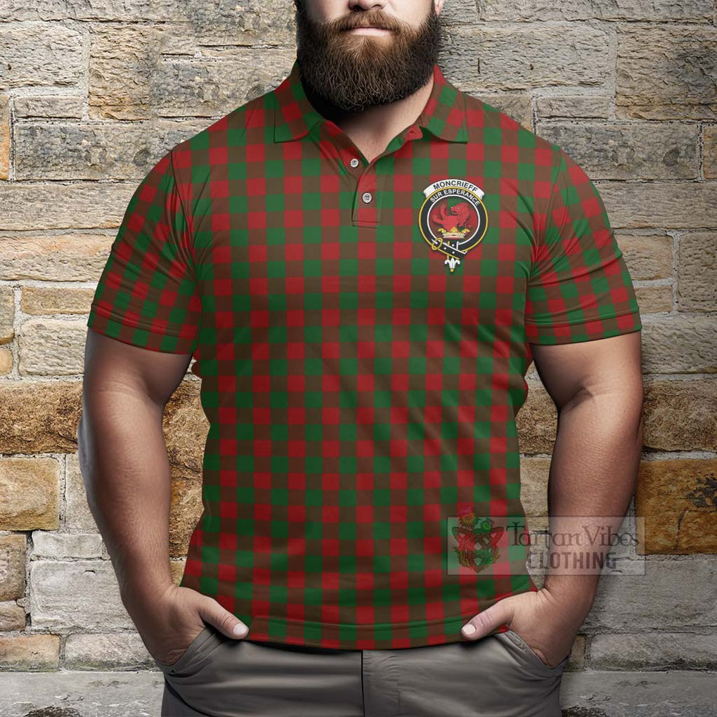 Moncrieff (Moncreiffe) Tartan Polo Shirt with Family Crest Celtic Skull Style - Tartan Vibes Clothing