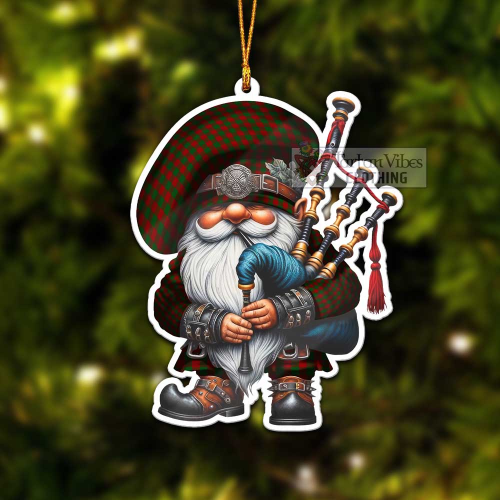 Moncrieff (Moncreiffe) Tartan Bagpiper Gnome Christmas Ornament - Tartan Vibes Clothing