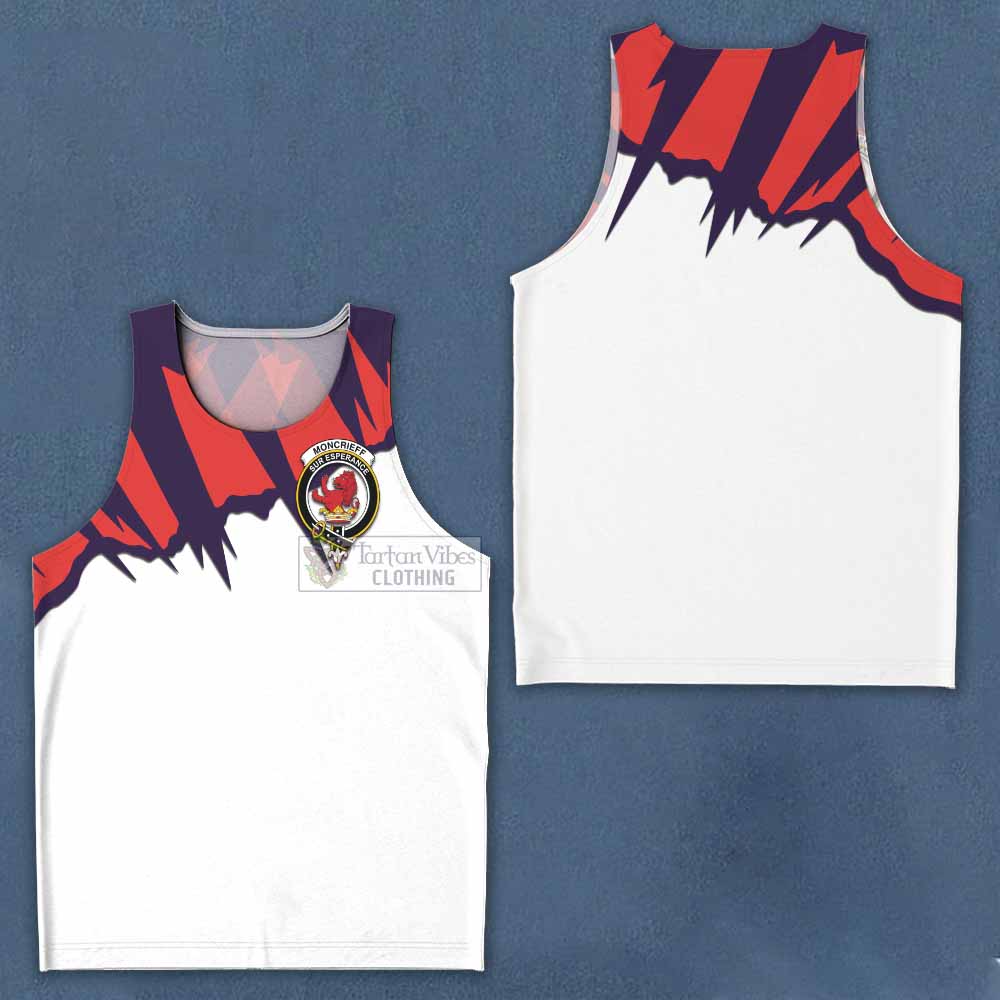 Moncrieff (Moncreiffe) Clan Crest Men's Tank Top with Retro Sport Style - 2D-tartanvibesclothing