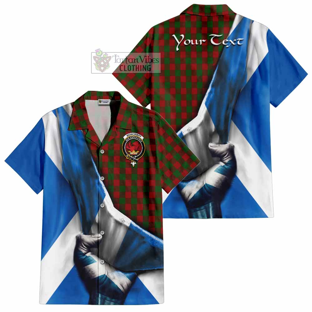 Moncrieff (Moncreiffe) Tartan Hawaiian Shirt with Family Crest Scotland Patriotic Style - Tartan Vibes Clothing