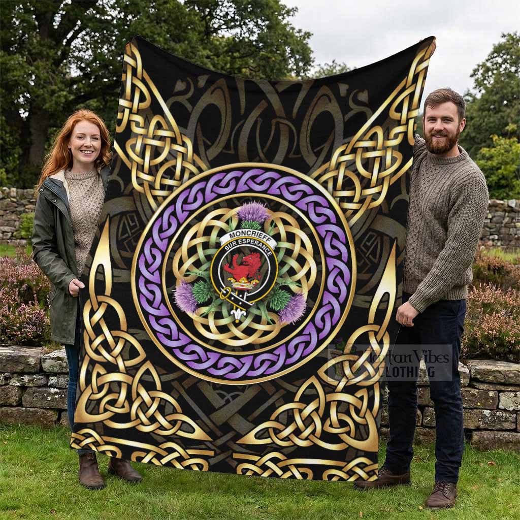 Moncrieff (Moncreiffe) Clan Crest Blanket Celtic Scottish Thistle